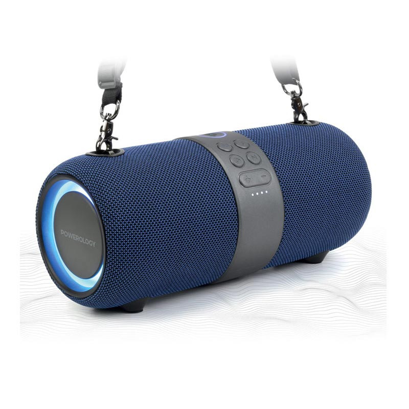 Powerology Cypher Portable Stereo Speaker - Blue