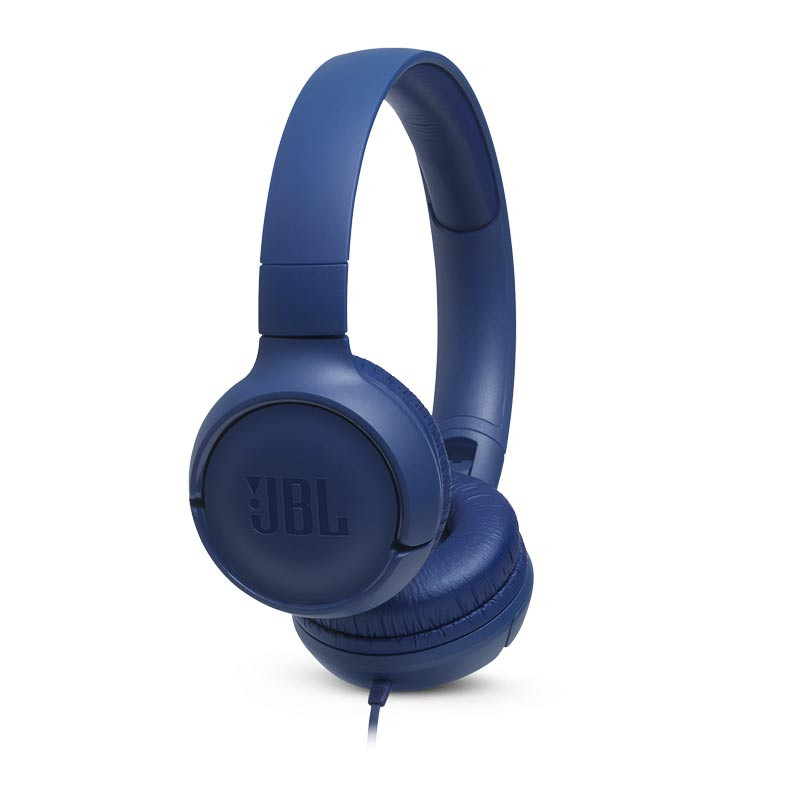 JBL Tune 500 Wired On-Ear Headphones Blue
