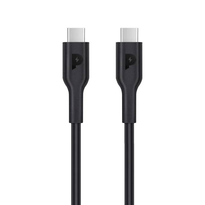 Powerology Type-C to Type-C Cable 1.2M PD 100W - Black