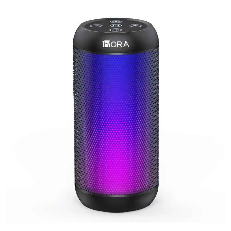 1Hora LED Portable Bluetooth Speaker BOC242 (Black)