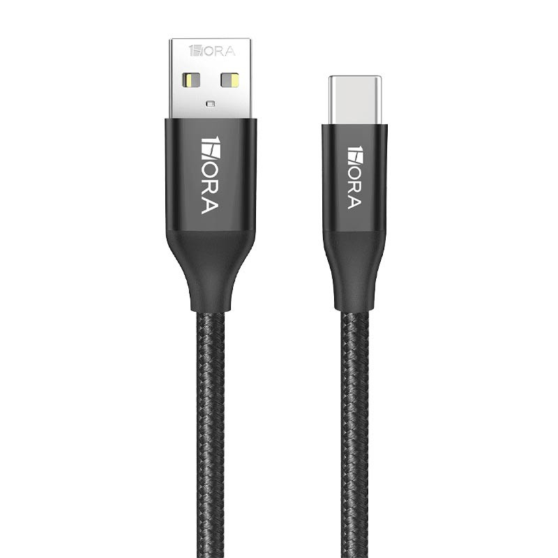 1Hora Cable USB to Type-C 2.4A 1M CAB249 (Black)