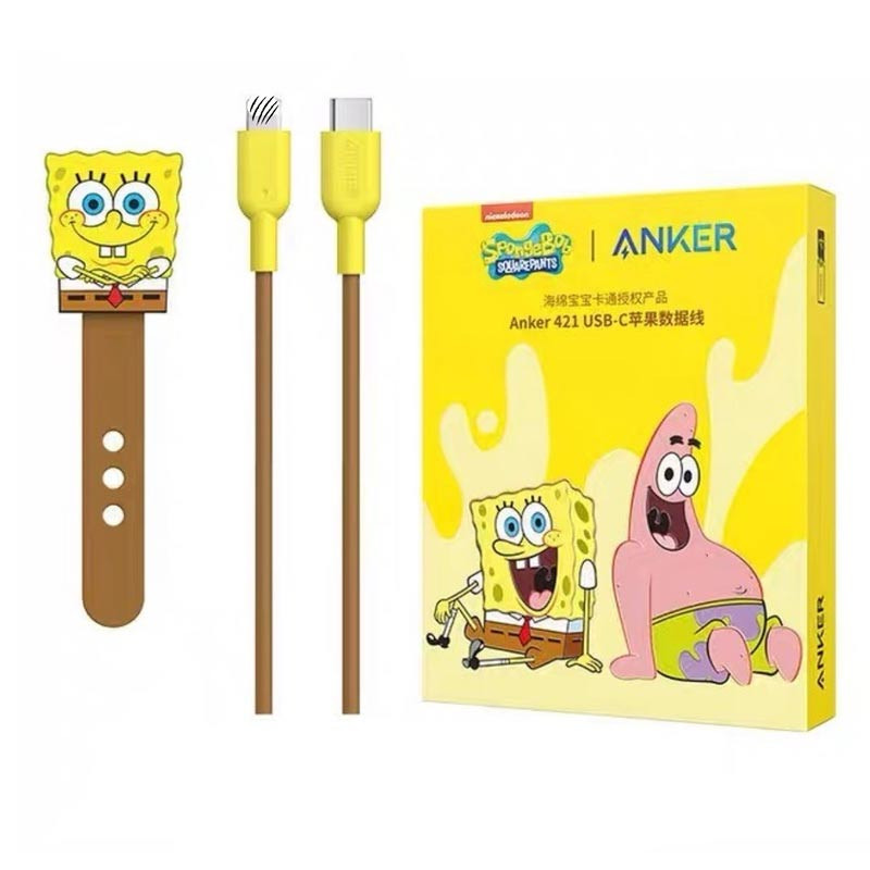 Anker 421 SpongeBob USB-C to Lightning Cable 0.9m (A8632)