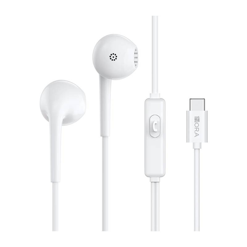 1Hora TypeC 3.5mm Earphones AUT124 (White)